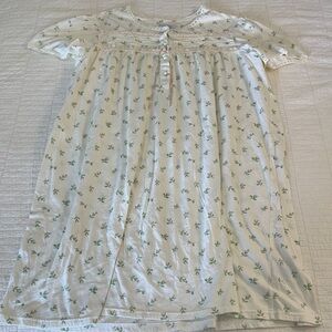 2X Floral Nightgown Rosebud Pink Bow NWOT Sleep Shirt ribbon